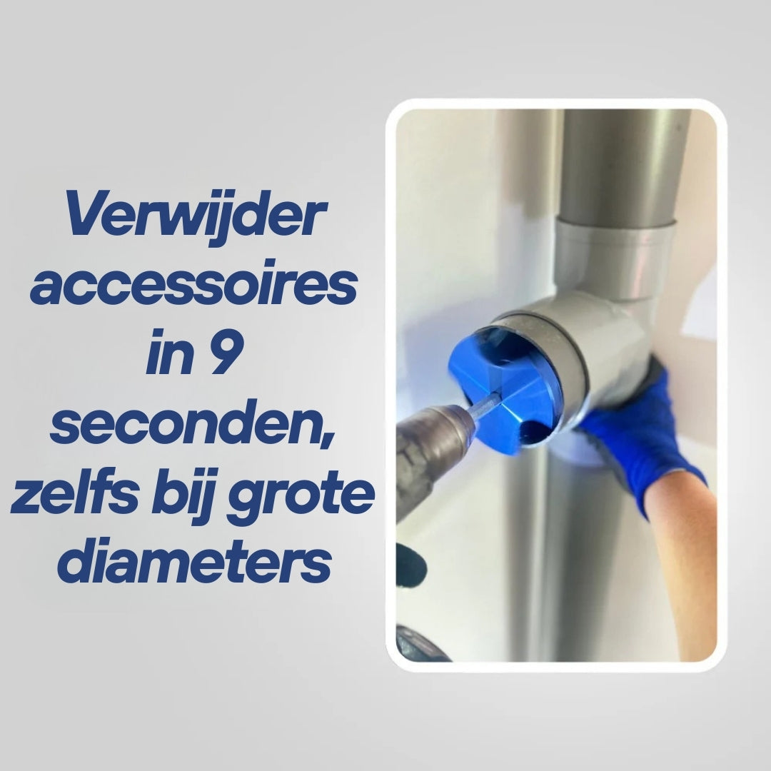 EasyCut Pro PVC-afbraamer 40, 50, 75, 110mm (Niet compatibel met PVC-druk)